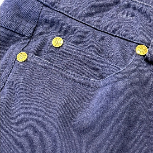 J. McLaughlin Navy Blue Trousers with Gold Accents - Picture 5 of 11